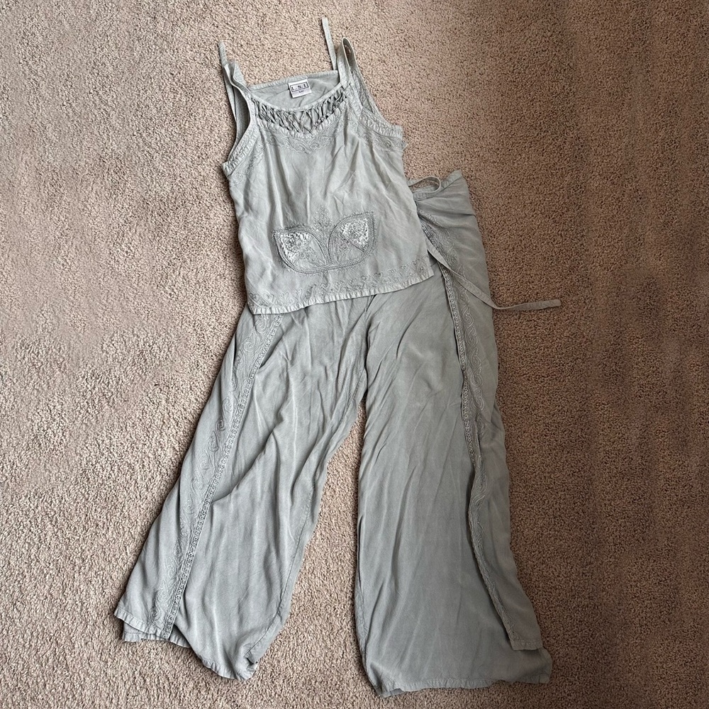 Boho tank top and pants set